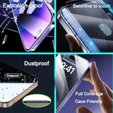 2 Pack 360 Degree Privacy Screen Protector [Auto-Alignment, Auto-Dust Removal] Easy Installation Full Coverage 4-Way Anti-Spy Tempered Glass Film (For Iphone 16 Pro Max-6.9 Inches)