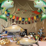 4Pcs Fish Foil Balloons Sea Animal Gone Fishing Birthday Party Decor
