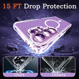 Samsung Galaxy S26 Ultra 5G Clear Magnetic Phone Case with Camera Protection and Privacy Screen Protector