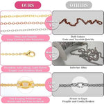 Chains For Jewelry Making, 60Ft Jewelry Making Chains For Necklace With Pliers, Open Jump Rings And Lobster Clasps For Making Jewelry Diy Necklace Bracelet Anklet, 6Colors 2Mm