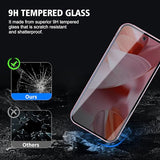 2 Pack for Google Pixel 9/Pixel 9 Pro Privacy Screen Protector, Anti Spy Tempered Glass 9H Hardness Film, Scratch Resistant