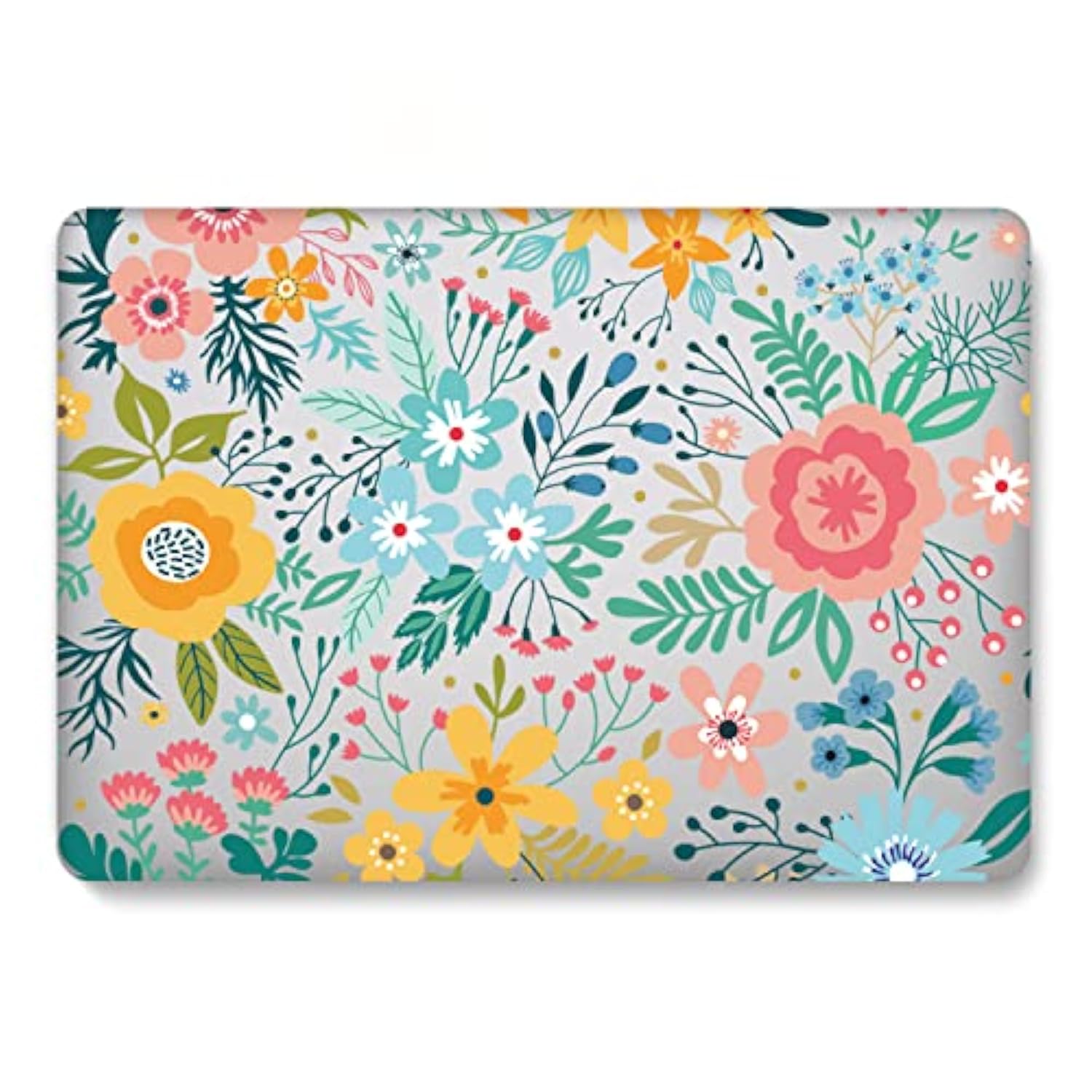 Hard Case Compatible With Macbook Pro 15 Inch 2019 2018 2017 2016 Release A1707 A1990, Plastic Hardshell Cover & Laptop Sleeve Bag & Keyboard Skin For Mac Pro 15 Touch Bar, Colourful Flowers