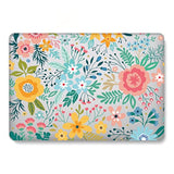 Hard Case Compatible With Macbook Pro 15 Inch 2019 2018 2017 2016 Release A1707 A1990, Plastic Hardshell Cover & Laptop Sleeve Bag & Keyboard Skin For Mac Pro 15 Touch Bar, Colourful Flowers
