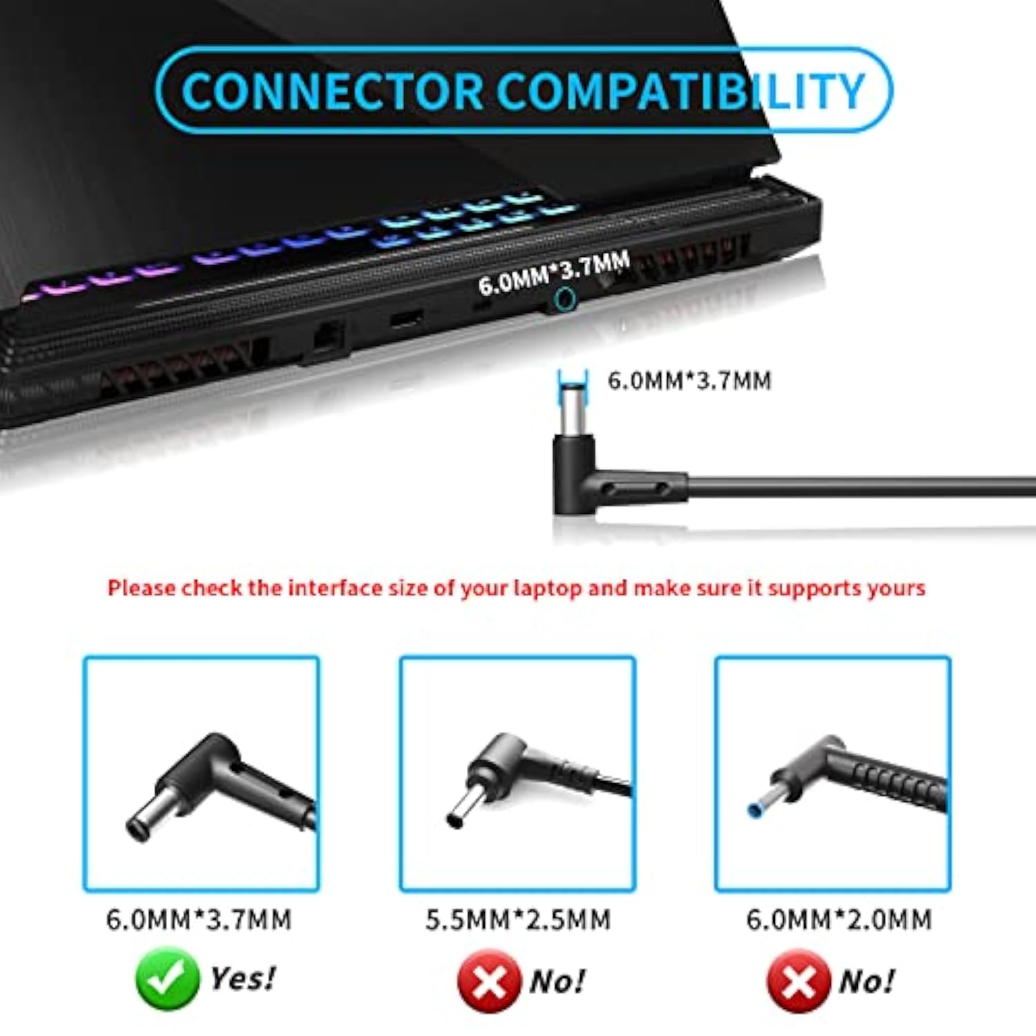 For Asus 230W Charger, Asus Tuf Rog Charger For Zephyrus Gx701Gx Gx701Gw Gx701