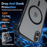 For Iphone X Xs Case, Iphone X Case With Screen Protector, Iphone Xs Phone Case Compatible With Magsafe, Magnetic Military Grade Shockproof And Dropproof Phone Case, Silky Soft Touch, Black