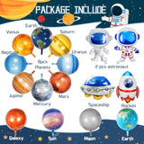 16 Pieces Space Balloons, Galaxy Planet Balloons Large Outer Space Theme Inflatable Balloon Astronaut Spaceship Rocket Galaxy Balloon For Kids Planet Birthday Party Decorations