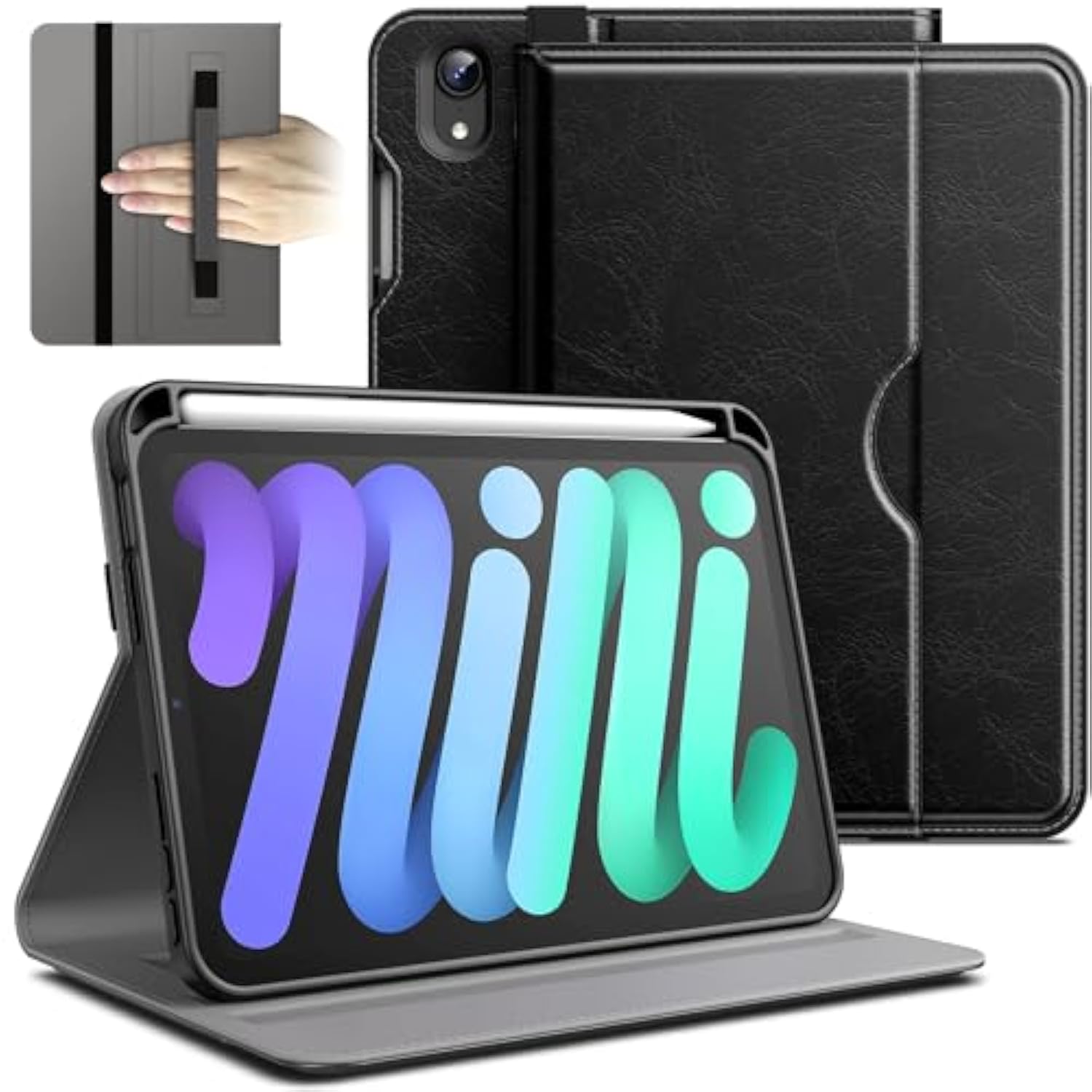 JETech Case for iPad Mini 6 (8.3-Inch, 2021 Model, 6th Generation), PU Leather