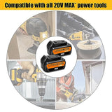 2 Pack 8.5Ah 20V Dcb207 Battery Replacement For Dewalt 20V 8.0Ah Battery Dcb208 20V Max Xr Lithium Ion Battery Compatible With Dewalt 20V 7.0Ah Battery