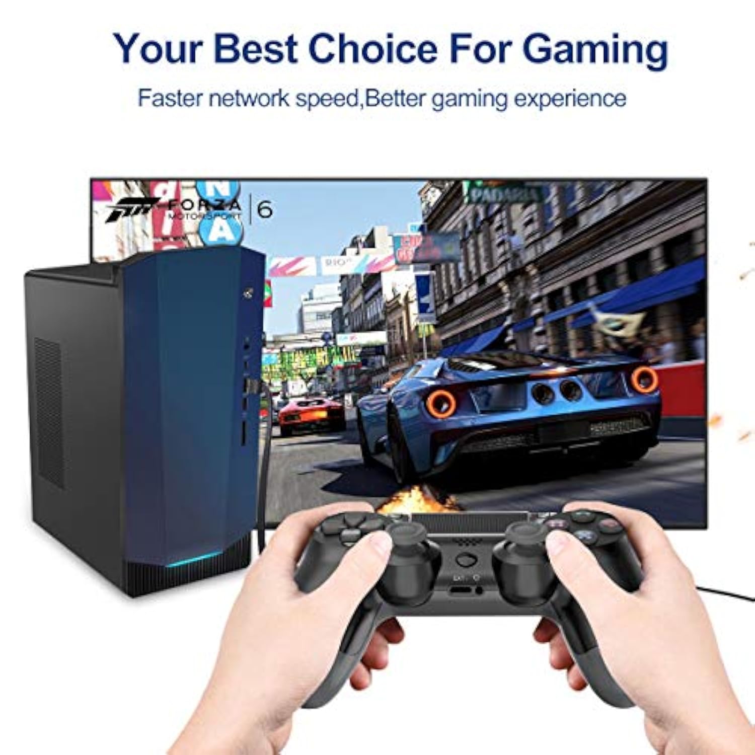 Cat 8 Flat Ethernet Cable 3Ft, Cat8 High Speed Flat Internet Network Lan Cable