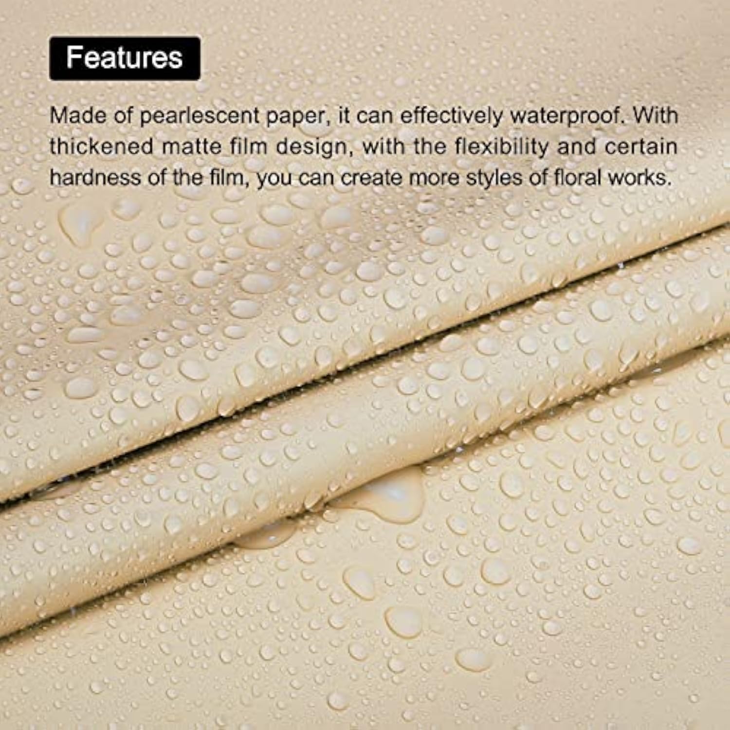 20 Pcs Flower Wrapping Paper 22.8X22.8 Inch Waterproof Florists Wrapping Paper For Florist Bouquet Supplies, Diy Crafts, Gift/Gift Box Packaging Khaki