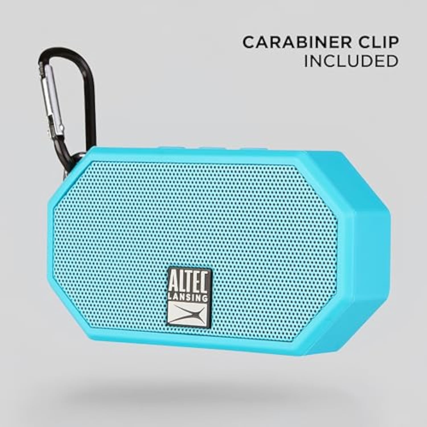 Altec Lansing Mini H2O - Waterproof Bluetooth Speaker, IP67 Certified & Floats in Water, Compact & Portable Speaker for Hiking, Camping, Pool, and Beach,Aqua
