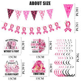 Breast Cancer Awareness Decorations, Pink Ribbon Balloons Black Pink