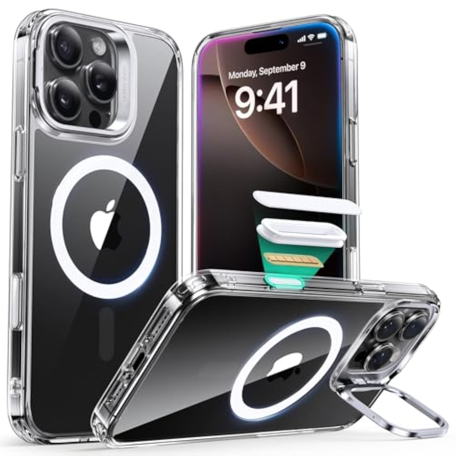iPhone 16 Pro Max Case with Camera Control, MagSafe, Military Protection, Clear