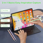 Stylus Pen For Touchscreen,3Pcs 2In1 High Precision Sensitivity Stylus, Suitable For Iphone/Ipad/Android Stylus For Ipad,Compatible With All Touch(Green/Purple/Rose Gold + 4Tips)