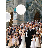 36 Inch White Latex Balloons Large Round Balloon For Birthday Wedding Party Decorations,6 Pcs