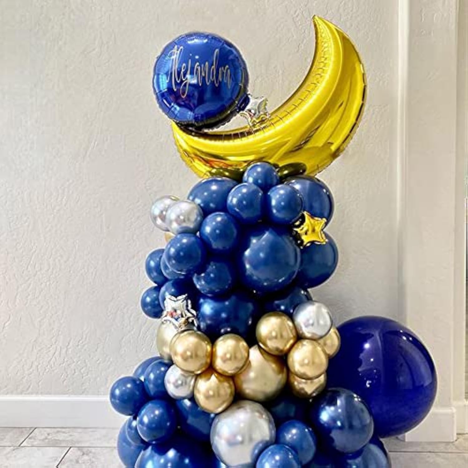 141Pcs Navy Blue Balloon Garland Arch Kit 18'' 10'' 5'' Royal Blue Mac