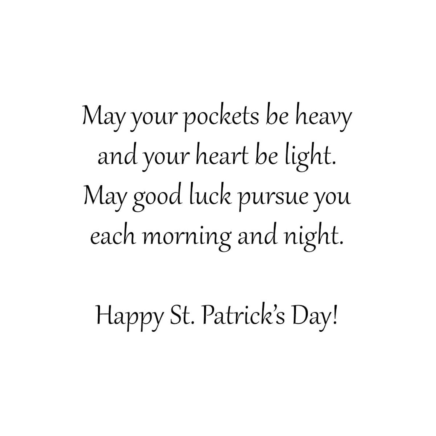 Happy St. Patrick'S Day Cards For Family & Business (Clovers) Saint Patrick Bulk Greeting Card Set Pack Of 25 With Green Envelopes (5X7 Inch - A7) Great For Office, Work, Employees & Clients Hsp100