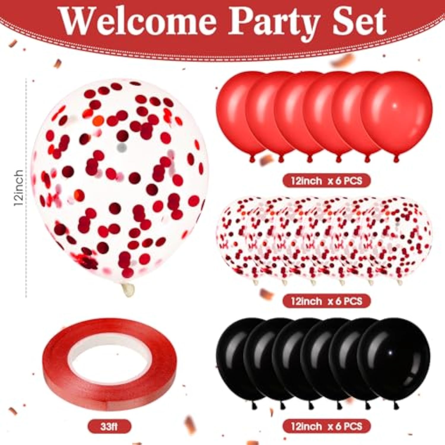 Red Welcome Home Decorations We Missed You So Much Banner Glitter Garland And Balloons Family Housewarming Party Supplies Military Army Welcome Back Party Decor