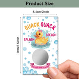 50 Pack Summer Quack Duck Theme Scratch Off, Duck Baby Shower Birthday Party Game Card, Birthday Lottery Activity Group Activity, Lottery Game, Scratch Off Game Animal Theme Party Game