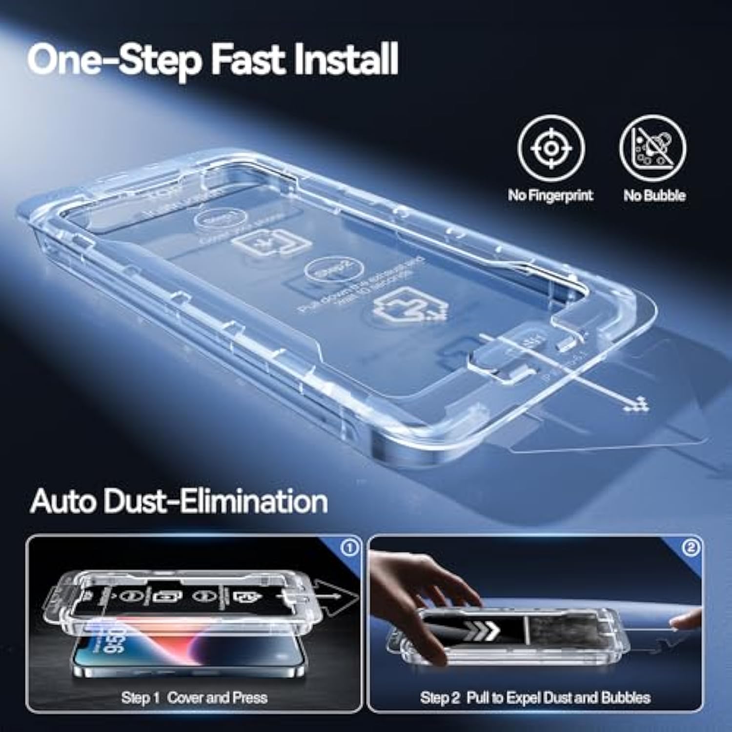 2 Pack Screen Protector For Iphone 13 / Iphone 13 Pro/Iphone 14 (6.1 Inch), Tempered Glass Hd Clear Film, Easy Installation, Dust-Free & Bubble-Free