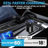 2Pack Usb C Car Fast Charger, Pd 38W 3.1A 2 Port Auto Quick Charger Adapter, Aluminum Metal Body Vehicle Fast Charging, Car Interior Accessories Fits For Iphone, Samsung Galaxy, And More