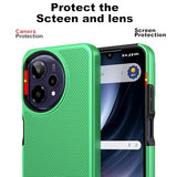 for Cricket Icon Plus 2026 Case with Screen Protector, ATT Verge 2 Dual Layer Case, Hybrid Protection, Hard PC Non-Slip Back & Soft Silicone Bumper,