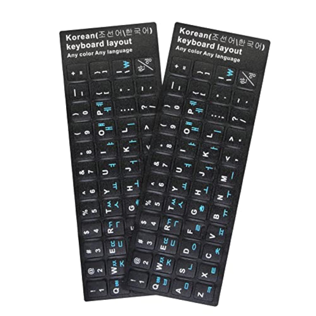 2 Pcs Korean Keyboard Stickers For Pc Computer Laptop Desktop Keyboard, Comput