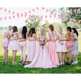 50 Feet 30 Pcs Solid Pink Pennant Banner Flags String Hanging Triangle Diy Flags, Bunting Streamers Decorations For Grand Opening, Birthday, Wedding, Party Celebration (Pink)