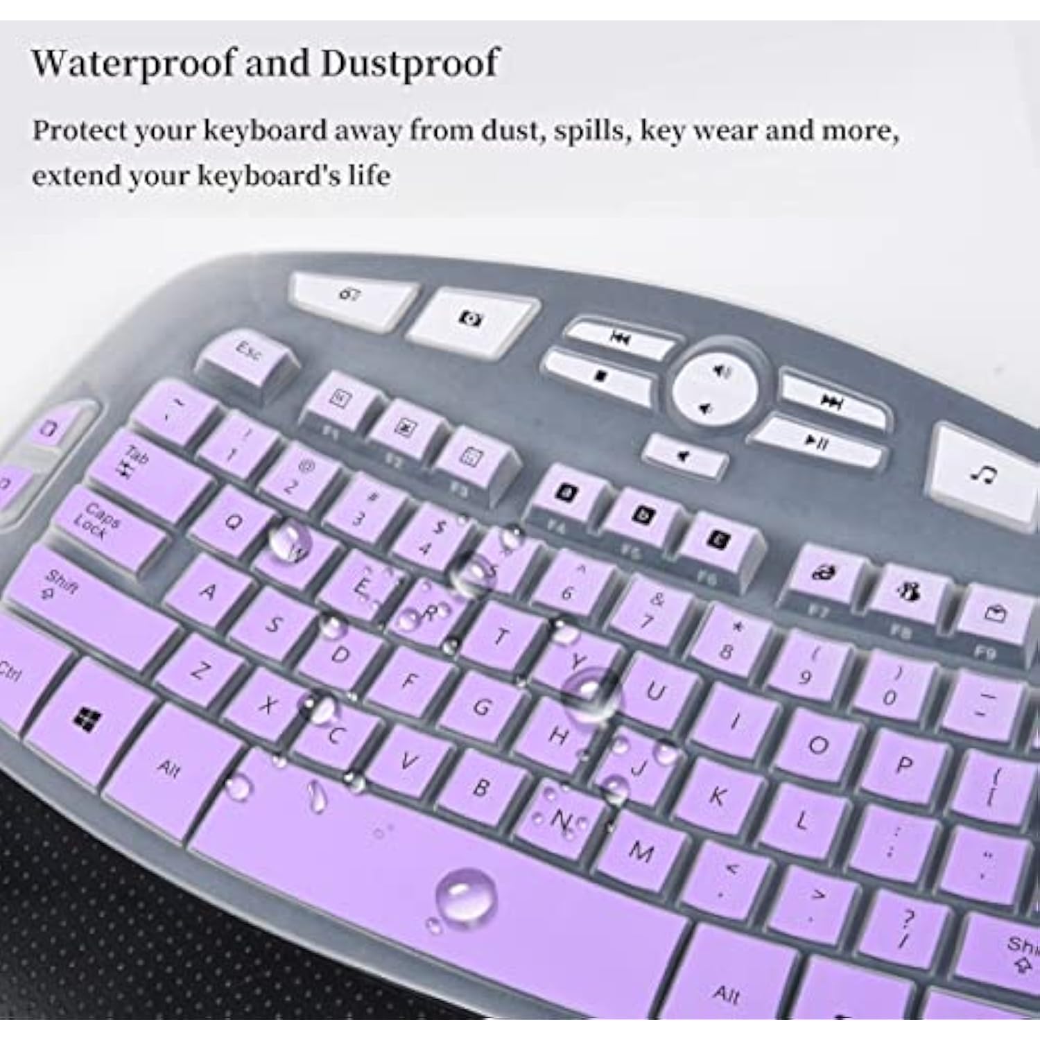 Keyboard Cover Skin For Logitech K350 Mk550 Mk570 Wireless Keyboard, Logitech