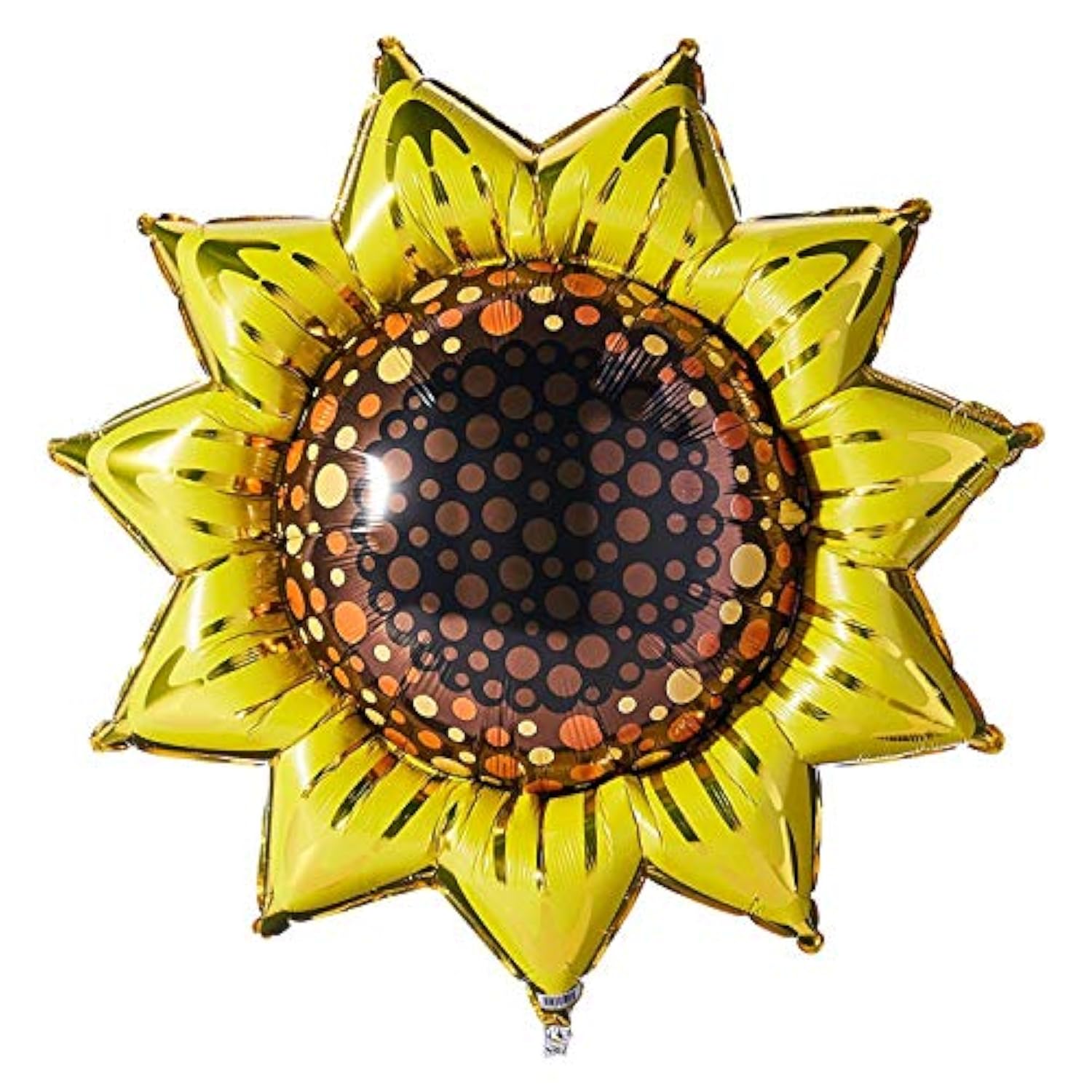 Sunflower Sunshine Happy Birthday Balloons - Set Of 3 Sun Shaped Party Balloon Decorations For A Sunflower Theme Baloon Bouquet Centerpiece Backdrop Decor