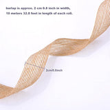 2 Rolls Natural Burlap Fabric Ribbon Wedding Events Diy Craft Ribbon B