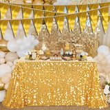 40M/130Ft Gold Triangle Pennant Banner Flag Metallic Fabric Bunting Garland For Christmas Graduation Wedding Engagement Anniversary Bachelorette Birthday Bridal Shower Valentines Hen Party Supplies