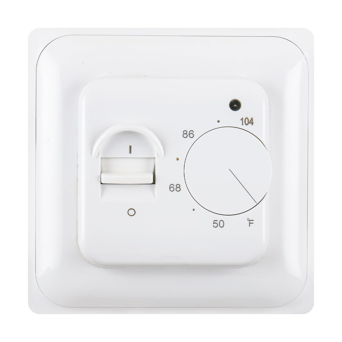 Home Nonprogrammable Thermostats, Radiant Floor Heating Temperature Manual Controller 110-120V Ac 16A 4 Wire (Degrees Fahrenheit °F)