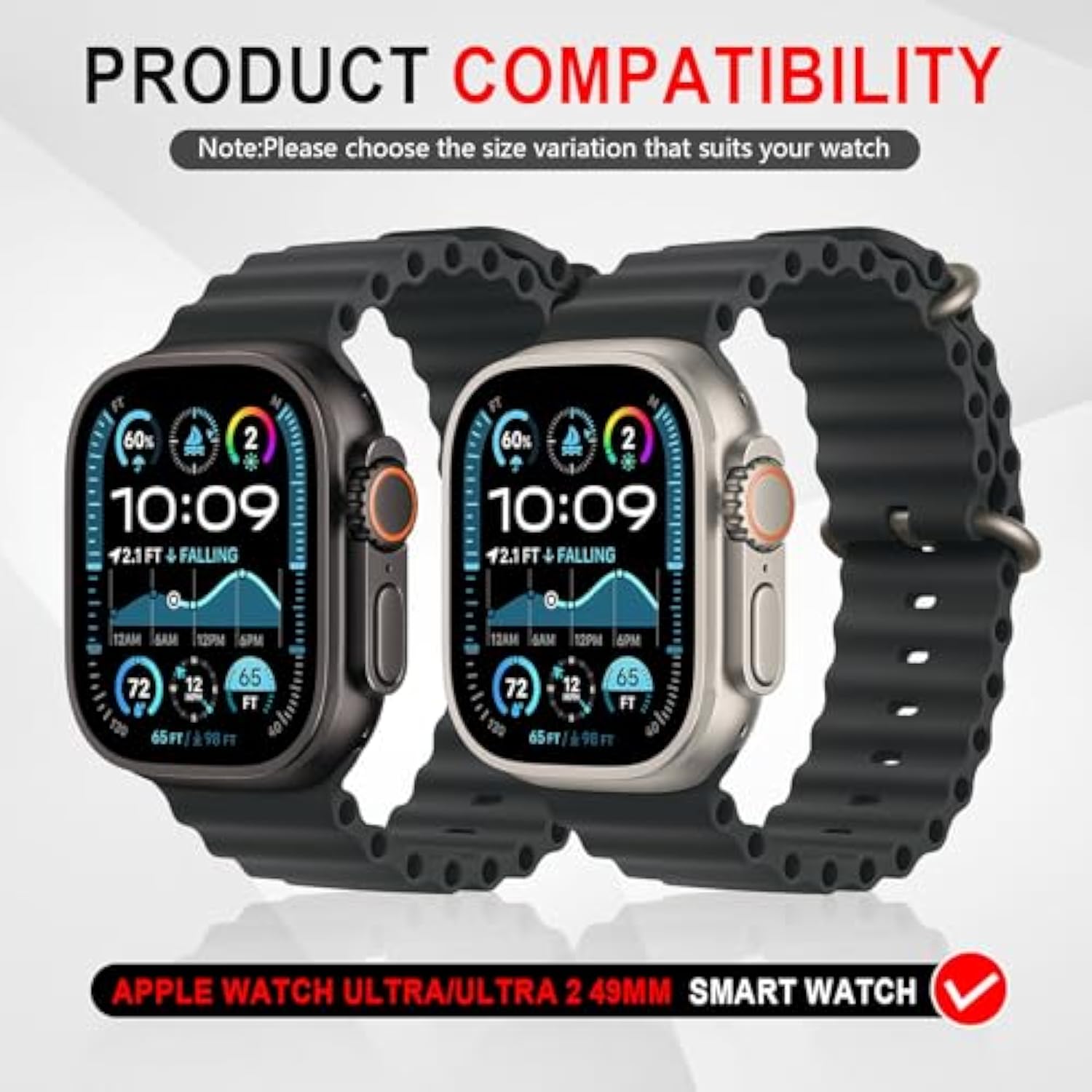 2+2-Pack For Apple Watch Ultra 3/2/1 49Mm Case + Privacy Tempered Glass Screen Protector, [Anti-Peeping] [With Auto Alignment Tool Kit]+ Pc Protective Cover For Iwatch Ultra 49Mm -Titanium