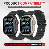 2+2-Pack For Apple Watch Ultra 3/2/1 49Mm Case + Privacy Tempered Glass Screen Protector, [Anti-Peeping] [With Auto Alignment Tool Kit]+ Pc Protective Cover For Iwatch Ultra 49Mm -Titanium