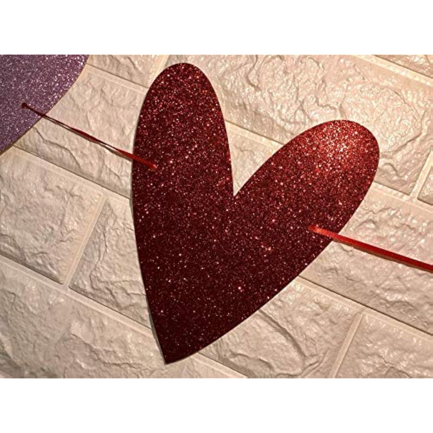 Red Glitter Be Mine Banner And Red Pink Valentines Heart Banner Valent