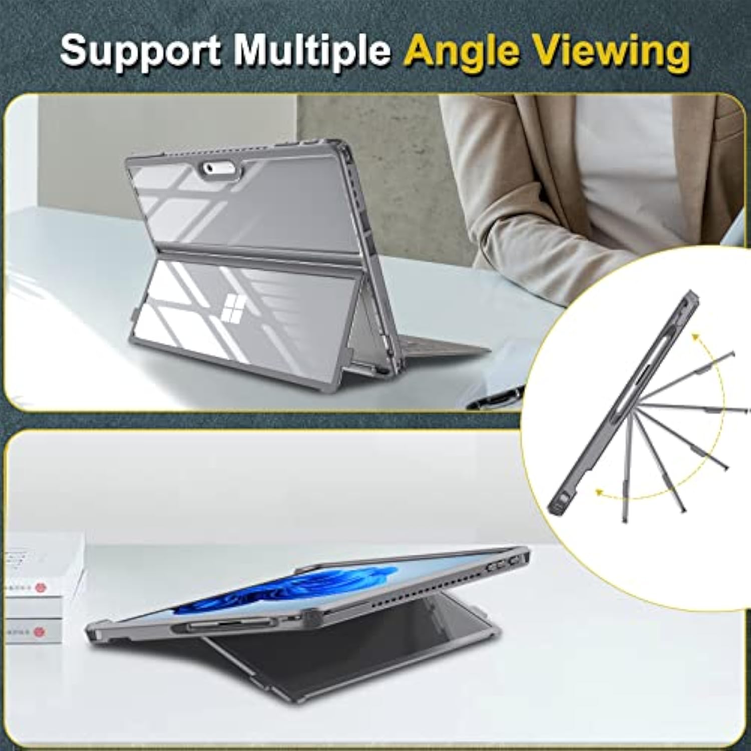Fintie Hard Case for 13 Inch Microsoft Surface Pro 9 / Pro 9 5G (2022 Release)