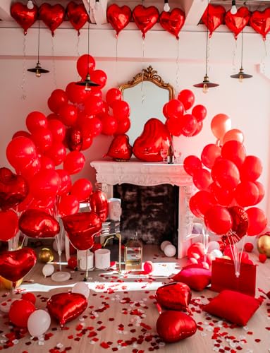 Valentines Day Balloons Kit, I Love You Balloons for Him/Her