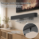 Soundbar Mount for Sonos Beam Wall Mount Black - Heavy Duty Wall Bracket Mount for Sonos Beam Gen 1 & Gen 2 Mounting Bracket for Space Saving
