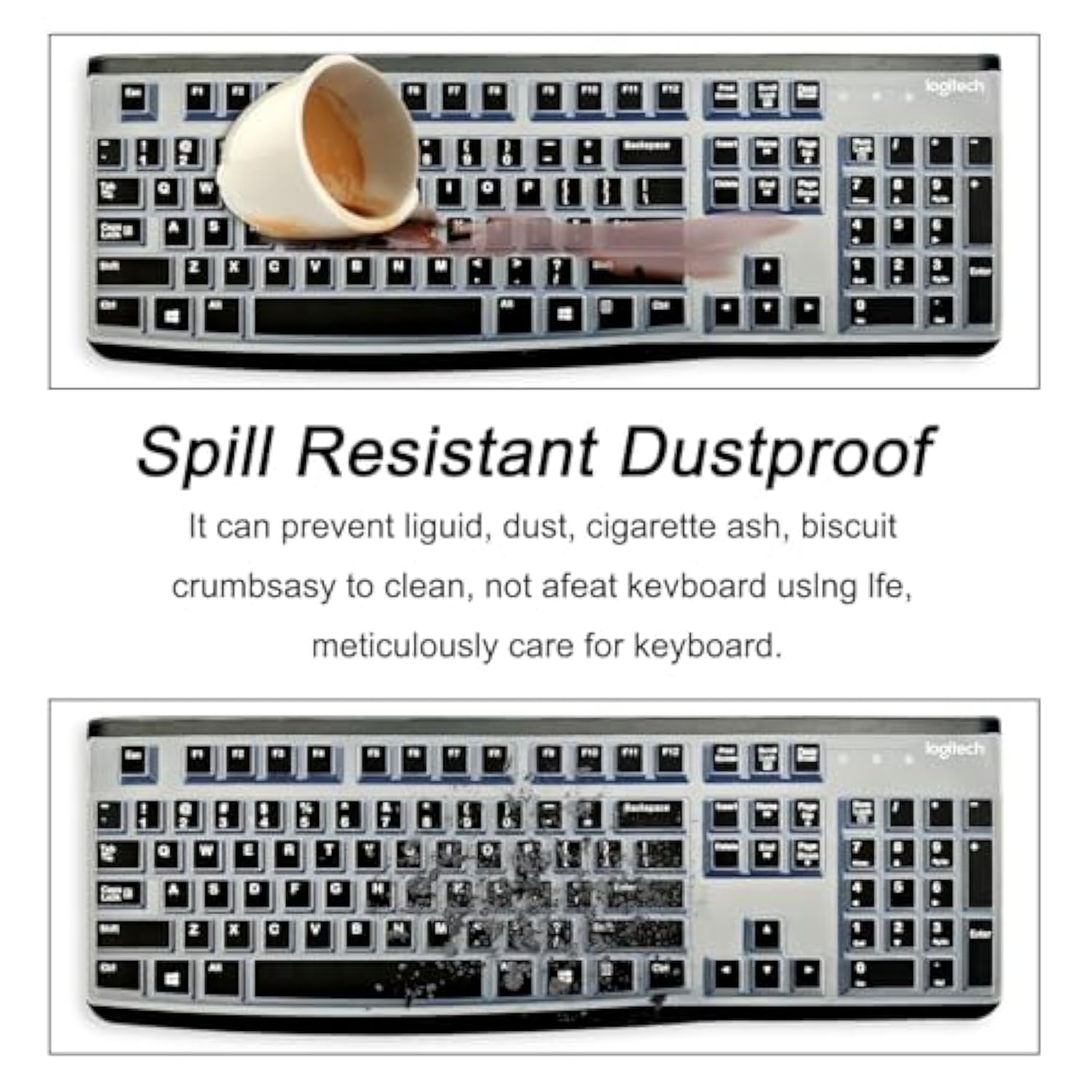 Mk120 K120 Logitech Keyboard Cover Silicone, Keyboard Cover For Logitech Mk120