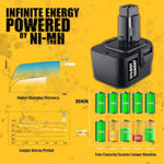 4.8Ah 12V Nimh Replacement For Dewalt 12V Battery Dw9071 Dw9072 Dc9071 De9037 De9071 De9072 De9074 De9075 152250-27 397745-01 2 Pack