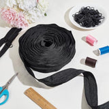10 Yards #8 Nylon Closed-End Zippers Black Large Nylon Coil Zippers Wi