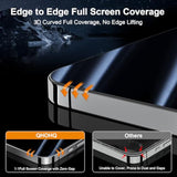 iPhone 16 Plus Privacy Screen & Camera Protector 3+3 Pack Military Grade