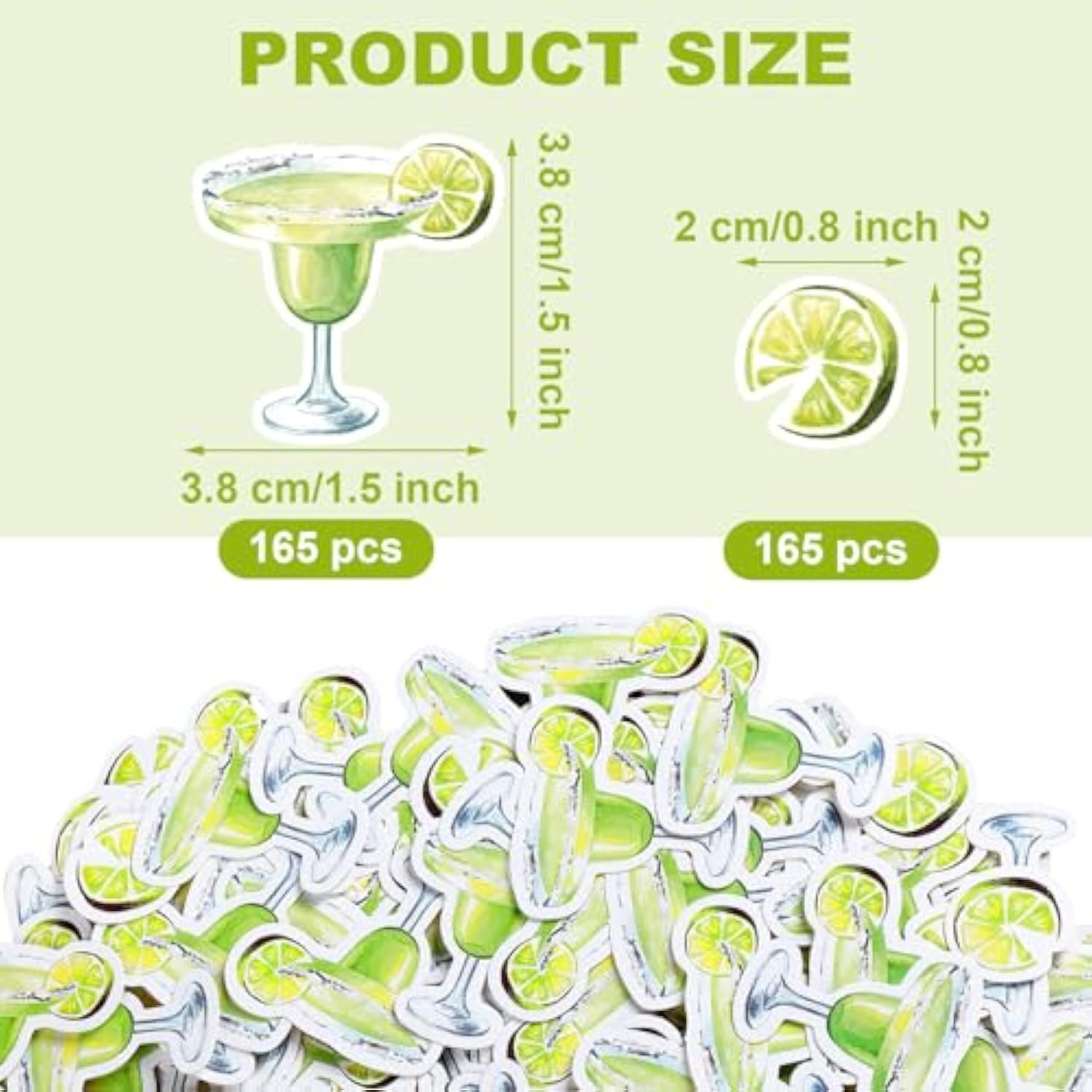 330 Pcs Margarita Glasses Confetti Margarita Party Decorations Margs And Matrimony Bachelorette Decor Margarita Table Confetti Decor For Mexican Day Bridal Shower Tropical Party