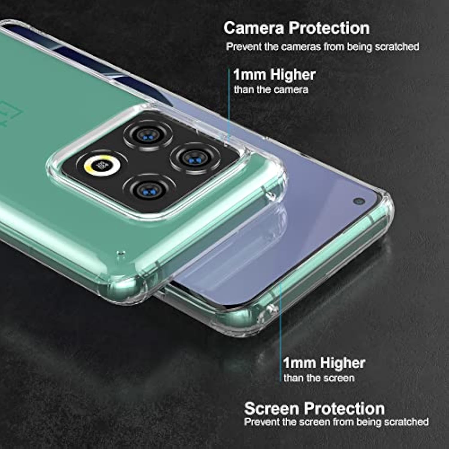 Clear Case for Oneplus 10 Pro Case Shockproof