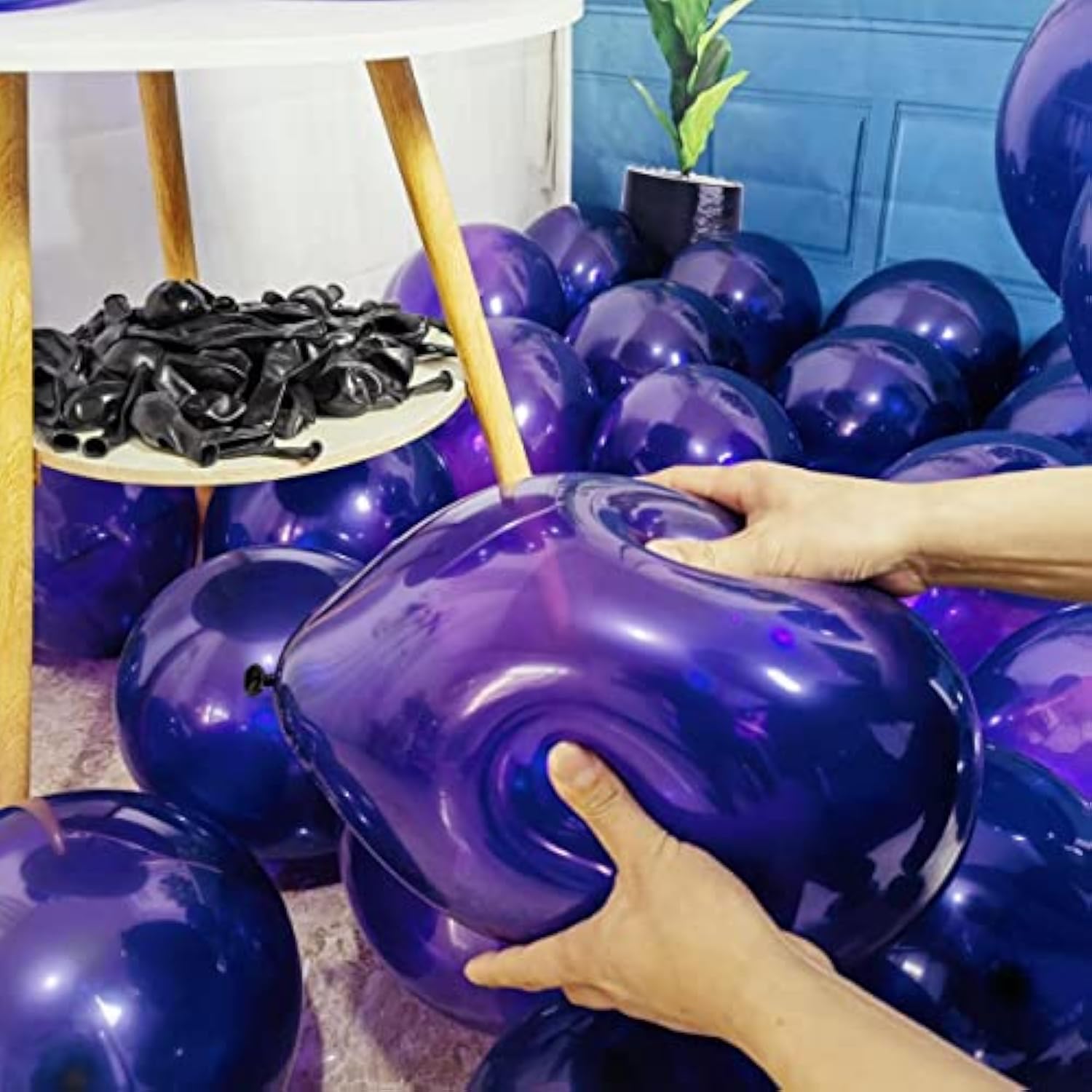 300 Pack Dark Purple Balloons 12 Inch Dark Purple Latex Party Balloon Bulk For Various Party Events Decorations