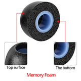 Geekria 3 Pairs Comfort Memory Foam True Wireless Earbuds Ear Tips Compatible with 4.5-6.3mm in-Ear Earphones Nozzle Blocking Noise Foam Tips/Earbud Ear Tips/Tips Eartips (M Size/Short)