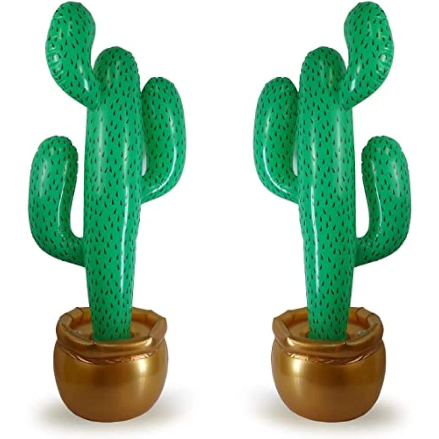 2 Pack Inflatable 36" Cactus Prop Décor Mexicano Fiesta Cinco De Mayo Party