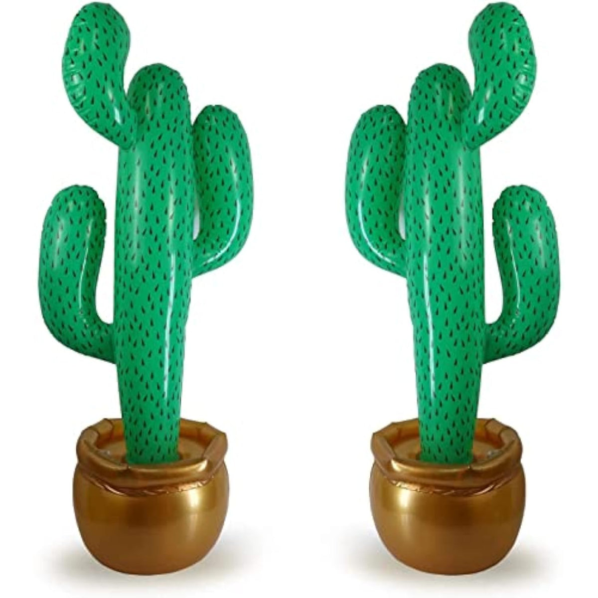 2 Pack Inflatable 36" Cactus Prop Décor Mexicano Fiesta Cinco De Mayo Party