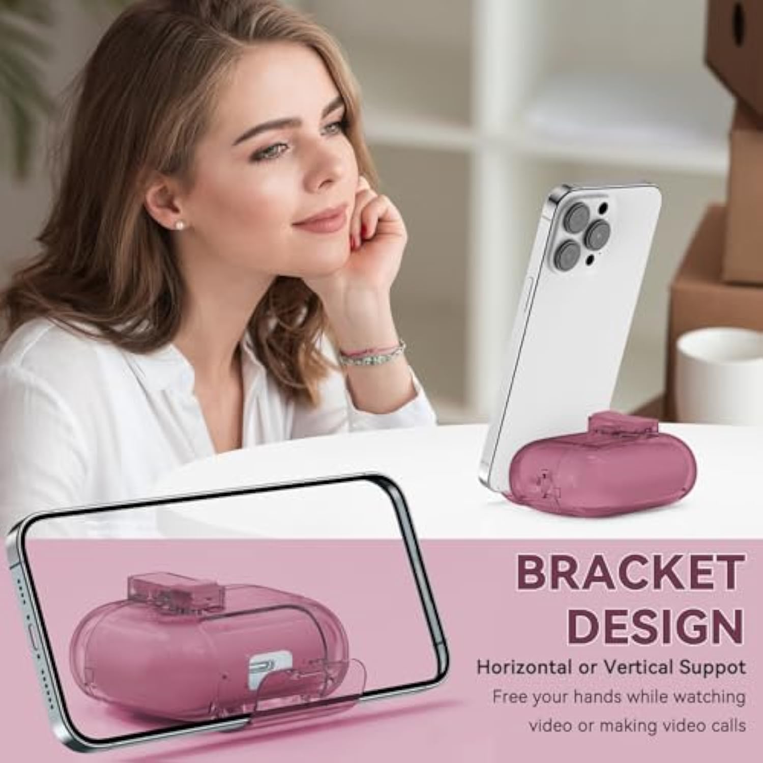 For Airpods Pro 2Nd/1St Generation Cases Burgundy With Lock&Bling Keychain For Women&Girly,Cute Soft Tpu Clear Case Cove For Airpods Pro 2 Case With Cleaning Kit,Phone Holder Function